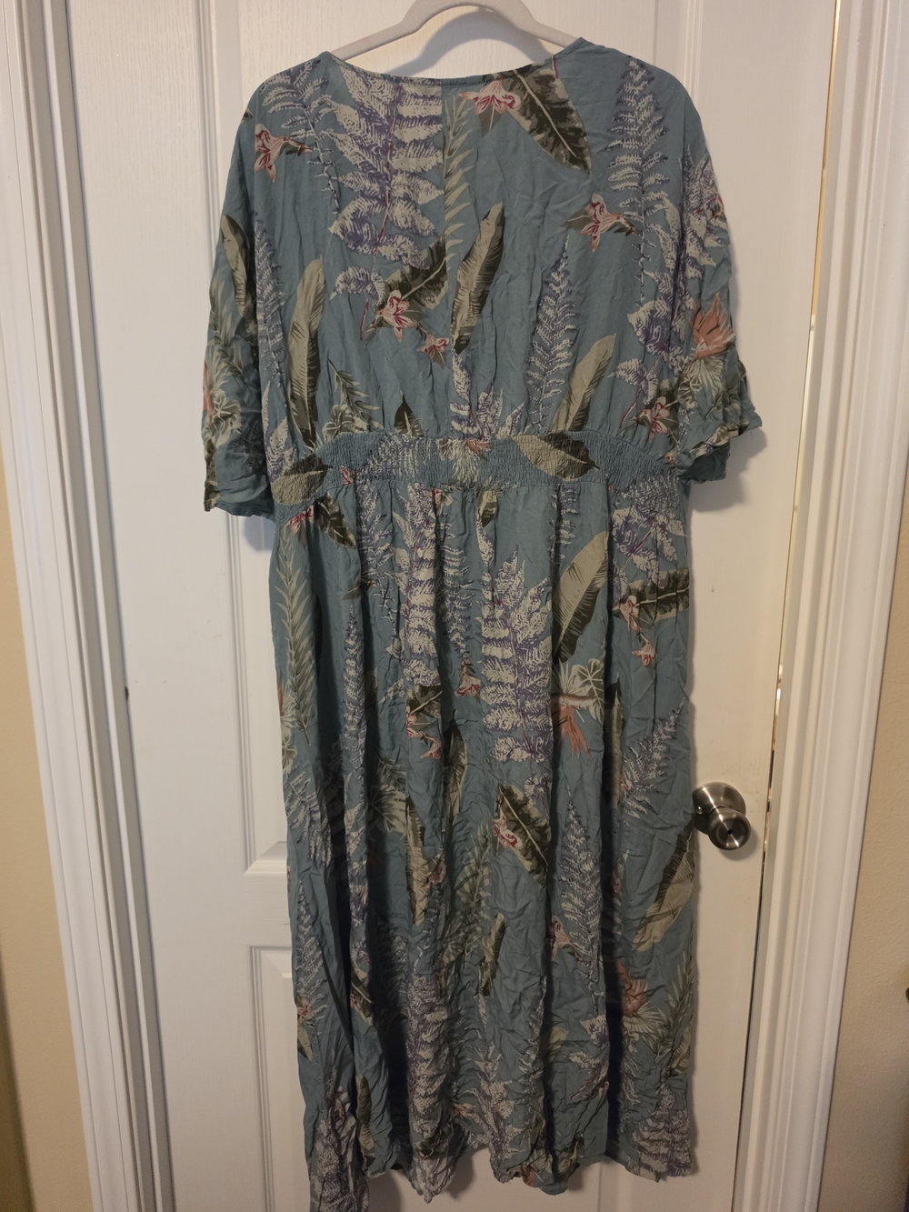 BloomChic Light Olive Geen Floral Maxi Dress - Picture 3 of 10